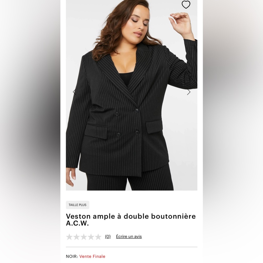 Oversized double-breasted jacket